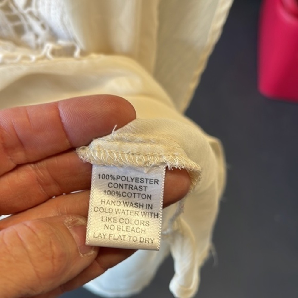 Harlow and Graham crochet front sheer blouse - Picture 4 of 6